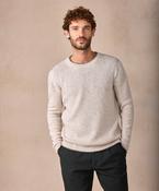 The Newstone Cashmere Crew Neck Jumper Chalkstone