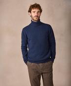 The Portlaw Cashmere Polo Neck Jumper Rich Navy