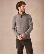 The Tullow Cashmere Half Zip Jumper Rocky Ground