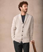 The Ruan Cashmere Shawl Cardigan Chalkstone