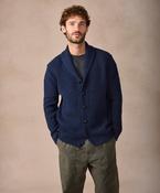 The Ruan Cashmere Shawl Cardigan Rich Navy