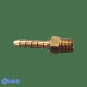 HOSE TAIL 1/4" TO 8MM MALE TAPERED BRASS CODE: HT14516 image