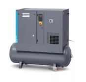 Atlas Copco G7 FF, 7.5kW oil-injected screw compressor with integrated dryer, receiver mounted. image