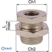 G1/4" Nickel Plated Bulkhead Connector CODE: SV14MSV