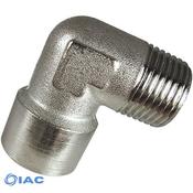 G1/2" Nickel Plated Equal Elbow Male X Female Thread BSPP CODE: EMFE12 image
