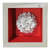 Framed Porcelain Flower Bouquet