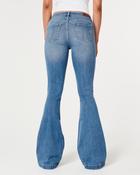 Women's High Rise Medium Wash Flare Jeans Women's Bottoms