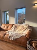 Lambskin throw