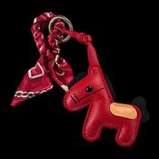 Horse key chain with ribbon