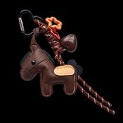 Horse keychain with rope, star and heart