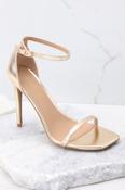 Gold skinny hotsell heels image