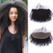 Kinky curly lace hotsell frontal closure image