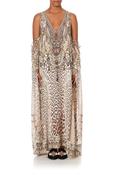 Camilla foil print hotsell satin dress image