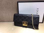 Gucci padlock wallet hotsell on chain image