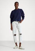 Navy blue hotsell sweatshirt outfit image