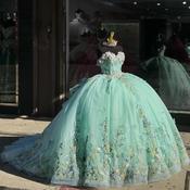 Mint quinceanera hotsell dresses image