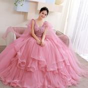 Expensive pink hotsell dress image