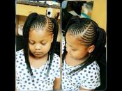 Straight up hotsell cornrows 2018 image
