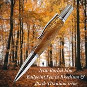 Grove - Ballpoint - in Irish Elm (Titanium) | also available as a pencil