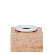Round Porcelain Ink Pot with wooden base