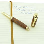 Style rollerball pen | Gold | Irish Burled Elm