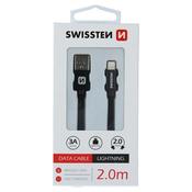 Swissten USB A to Lightning 2.0m Cable image