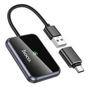 Wireless CarPlay adapter Hoco USB A / USB C HU1 black image