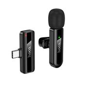 Hoco L20 Fair USB-C / Type-C Lavalier Wireless Microphone(Black) image