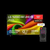 LG 55" NANO 4K Ultra HD AI NU85 Smart TV (2026) | 55NU850B6LA.AEI image