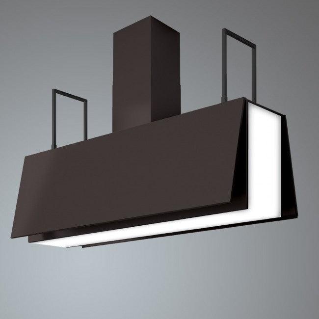 LUXAIR 120cm Premium Designer Island Cooker Hood with Motorised Wings