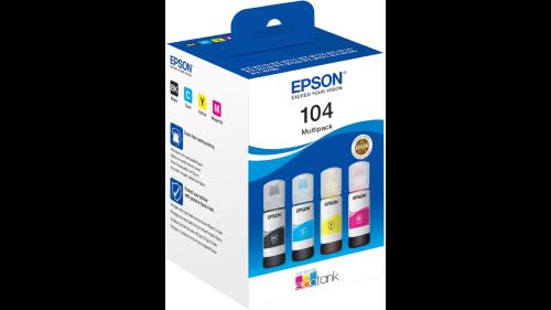 EPSON C13T00P340 104 EcoTank Ink Refill Bottle, Magenta
