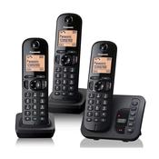 Panasonic Dect Trio House Phone With Digital Answering Machine | KXTGC223TRI image