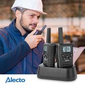Alecto 10km Range Walkie Talkie Set - 2 Handsets with Charging Base | 102489 image