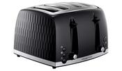 Russell Hobbs Honeycomb 4 Slice Toaster - Black | 26071 image