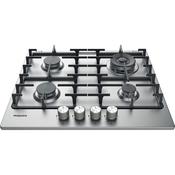 Hotpoint 60cm 4 Burner Gas Hob - Silver | PPH60GDFIXUK