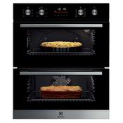 Electrolux 300 SurroundCook 87L Built-Under Electric Double Oven Catalytic - Stainless Steel | EDFDC46UX image