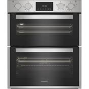 Hotpoint 72cm Built-Under Double Oven with Enamel Liners - Stainless Steel | DUH10DIX image