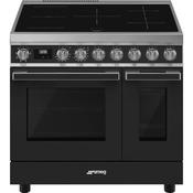 Smeg 90x60 cm Portofino Full Electric Cooker with Induction Hob - Anthracite | SMG CPF92IMA