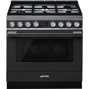 Smeg 90x60 cm Portofino Dual fuel Cooker with Gas Hob - Anthracite | SMG CPF9GPAN