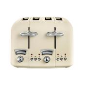 DELONGHI Argento Flora 4 Slice Toaster - Beige | CT04BG