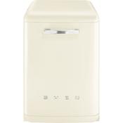 Smeg 60cm Retro Style 13 Place Free-standing Dishwasher - Cream | SMG DFFABCR