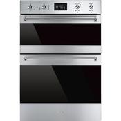 Smeg Classic Built-In Double Oven, Thermo-ventilated, VaporClean - Stainless steel | SMG DOSF6390X
