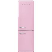 Smeg 60cm Retro Style 60/40 Fridge Freezer with NoFrost, Right Hand Hinge - Pink | SMG FAB32RPK6UK