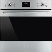 Smeg Classic 60cm Built-In Single Oven, Thermo-ventilated, Vapor Clean - Stainless steel | SMG SF6300TVX