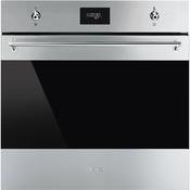 Smeg Classic 60cm Built-In Single Oven, Thermo-ventilated, Vapor Clean - Stainless steel | SMG SF6301TVX