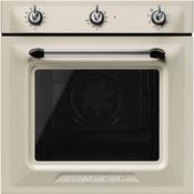 Smeg Victoria 60cm Built-In Single Oven, Thermo-ventilated with Vapor Clean - Cream | SMG SF6905P1 image