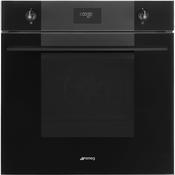 Smeg Linea 60cm Built-In Single Oven, Thermo-ventilated, Pyrolytic - Black | SMG SFP6101TB3