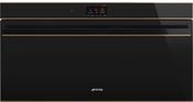 Smeg Dolce Stil Novo Built-In 90cm (Reduced-Height) Pyrolytic Self Cleaning Single Oven - Black | SMG SFPR9604TNR