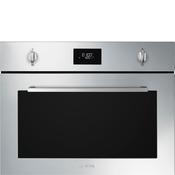 Smeg Cucina 45cm Compact Built-In Oven &amp; Micro combi Microwave - Stainless steel | SMG SO4401M1X