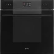 Smeg Linea 60cm Built-In SpeedwaveXL Single Oven &amp; Combi Microwave, Vapor Clean -  Black | SMG SO6102M2B3